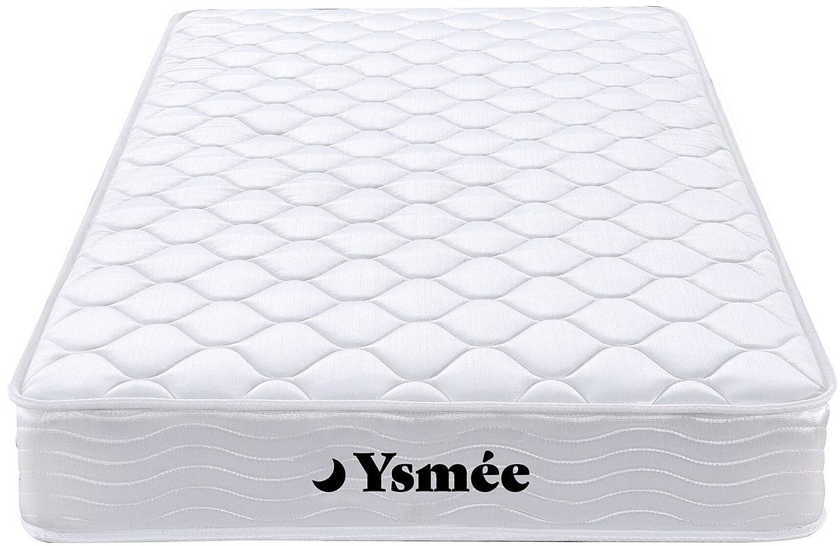 Vente-unique Set lattenbodem en matras met veren WOLKENLOS van YSMÉE - 90 x 190 cm