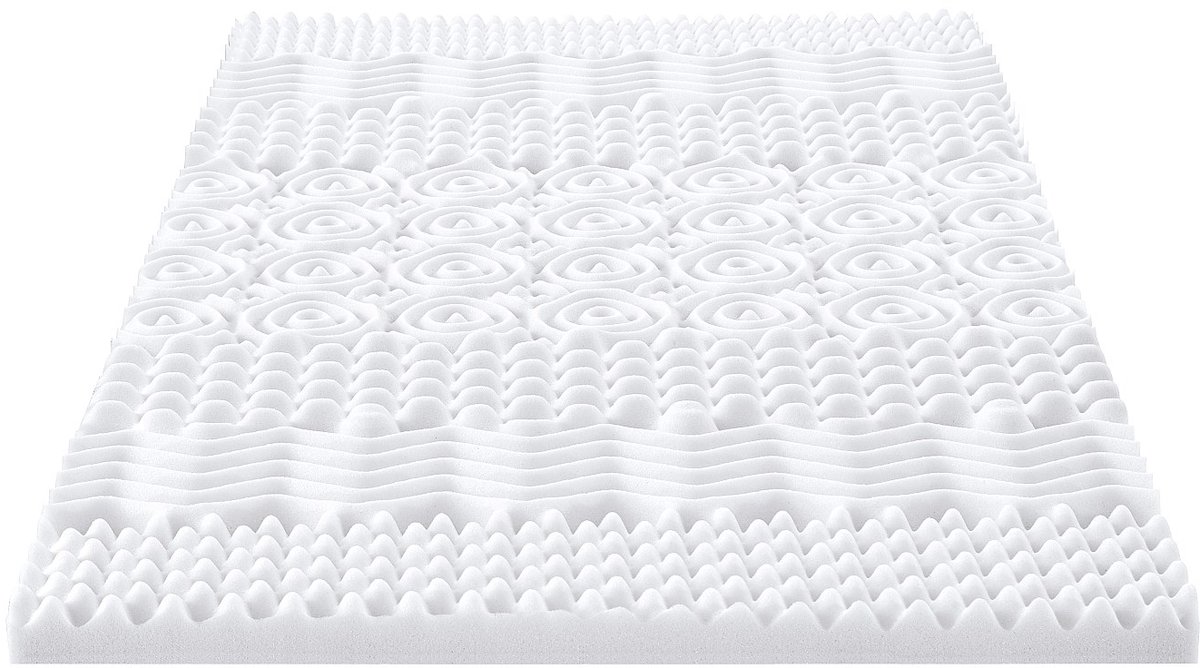 Vente-unique Dekmatras 160 x 200 cm, vormgeheugen met 7 zones, dikte 5 cm - ARTISSA van YSMÉE