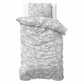 Sleeps Rosa Flanel Dekbedovertrek Grijs - 140x200/220 cm - Warm en Zacht