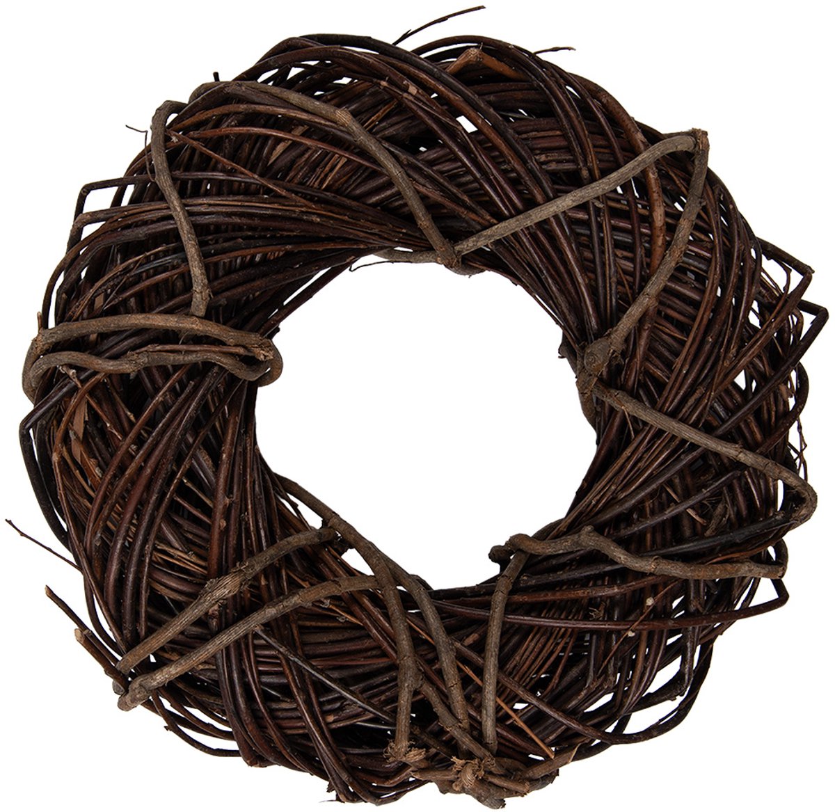 Clayre & Eef Krans Ø 30x8 cm Bruin Rotan