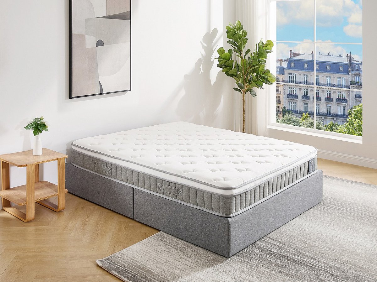 Vente-unique Matras 140 x 190 cm met pocketveren en traagschuim dikte 21 cm - VITOGO van YSMÉE L 190 cm x H 21 cm x D 140 cm