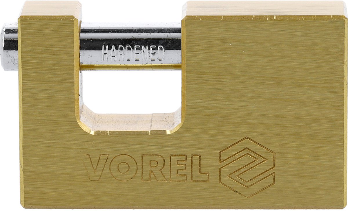 Vorel 77212 - Koperen Haspel Slot - 75mm - Weerbestendig - Met 3 Sleutels