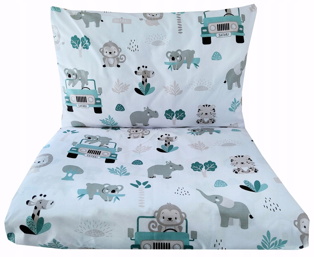 Babynestje Safari Beddengoed 100% Katoen 2 Delig