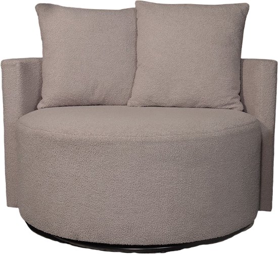 Fauteuil causeuse teddy gris fauteuil pivotant