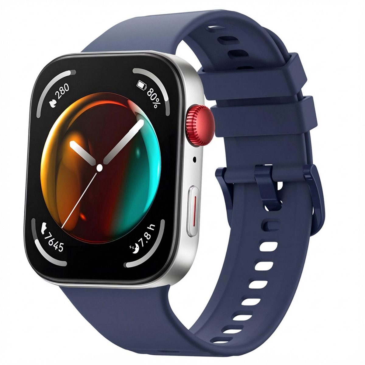 Siliconen bandje - Geschikt voor Huawei Watch Fit 4 / 4 Pro - Midnight Blue