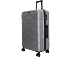 Beagles Originals Go Travel Grote Koffer - 74 cm - 94 Liter - Reiskoffer met Cijferslot - Zilver
