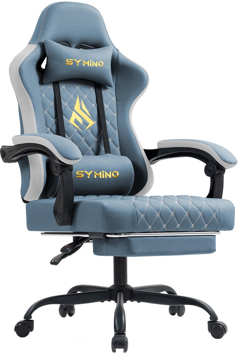 Symino FZ Gaming Stoel met Voetsteun - Ergonomisch - Racing - afbeelding 3
