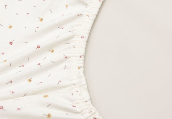 Jollein Aankleedkussenhoes - 50x70 cm - Pretty Picnic - Flower Drops — afbeelding 3