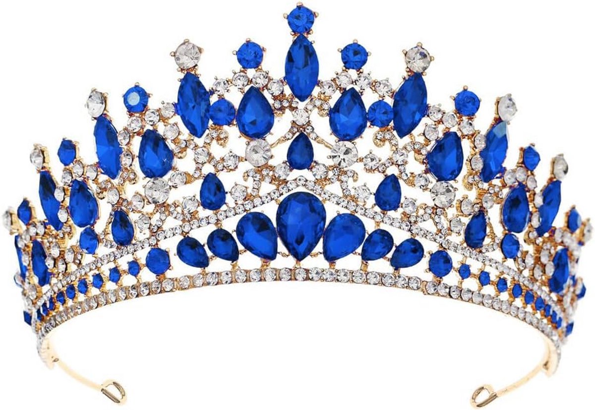 Kristallen Tiara voor Dames - Vintage Bruidskroon en Haaraccessoires