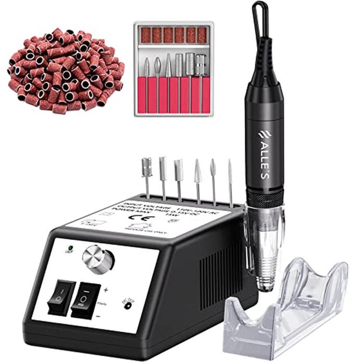 Professionele elektrische nagelboor met 30.000 omw/min – Nagelvijl en schuurgereedschap voor acrylnagels