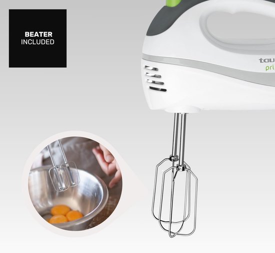 Elektrische deegmixer 500 W - Roestvrijstalen station met 5 snelheden en turbofunctie — afbeelding 5