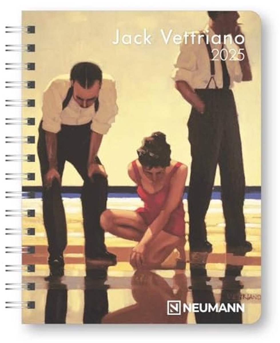 Dagagenda met Kunstdrukken en Notitiepagina's, 16,5x21,6cm, Planner met Jaar- en Maandoverzicht