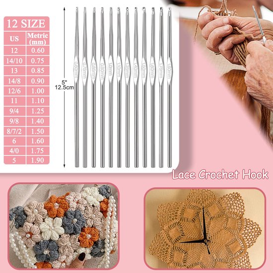 IMPERATORIS® Creative Haakpakket/Haken pakket 58-delige haakset - Inclusief Breinaalden - Voor Volwassenen en Beginners van IMPERATORIS® — afbeelding 3