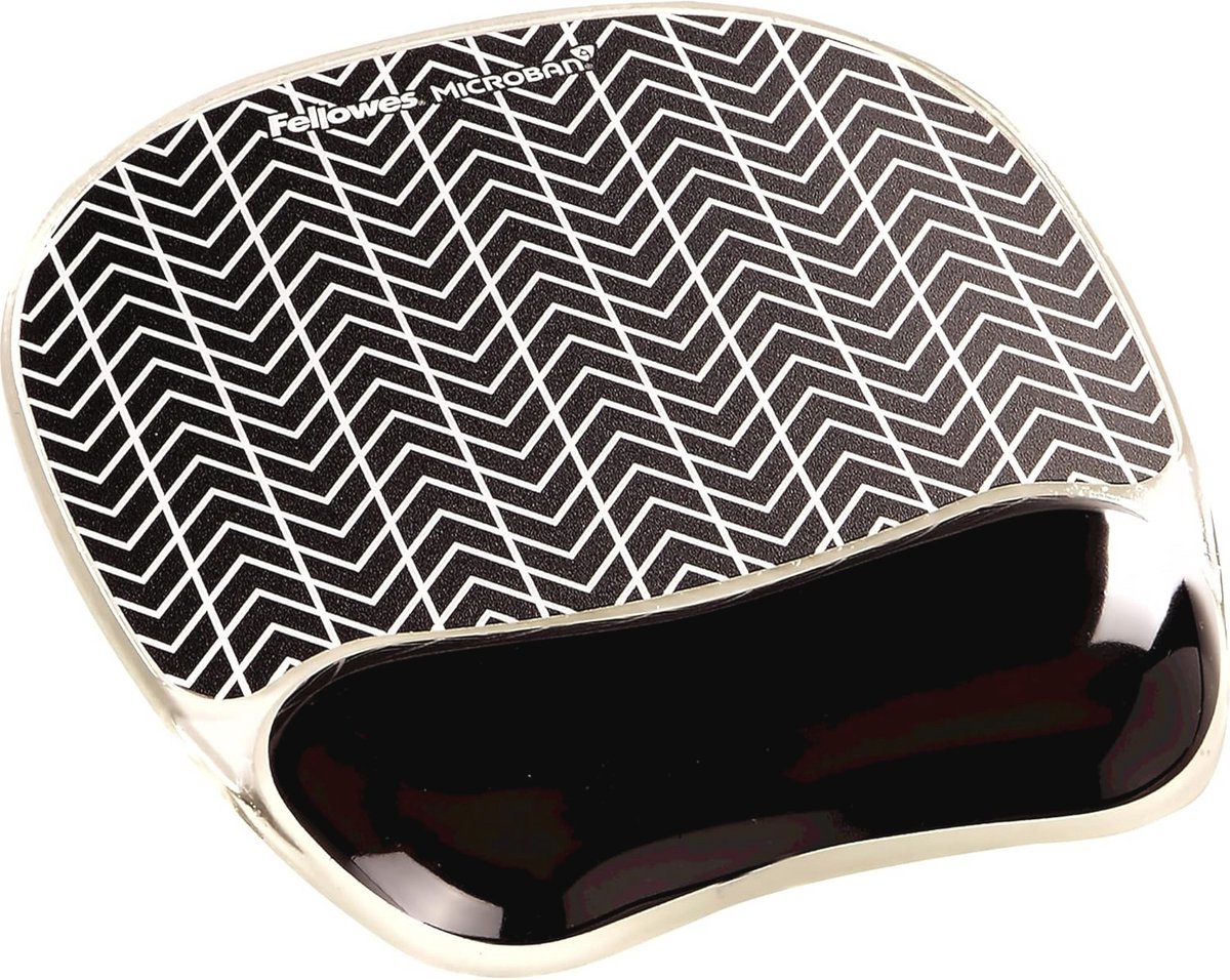 Comfortabele Gel Polssteun met Muismat in Zigzag Patroon