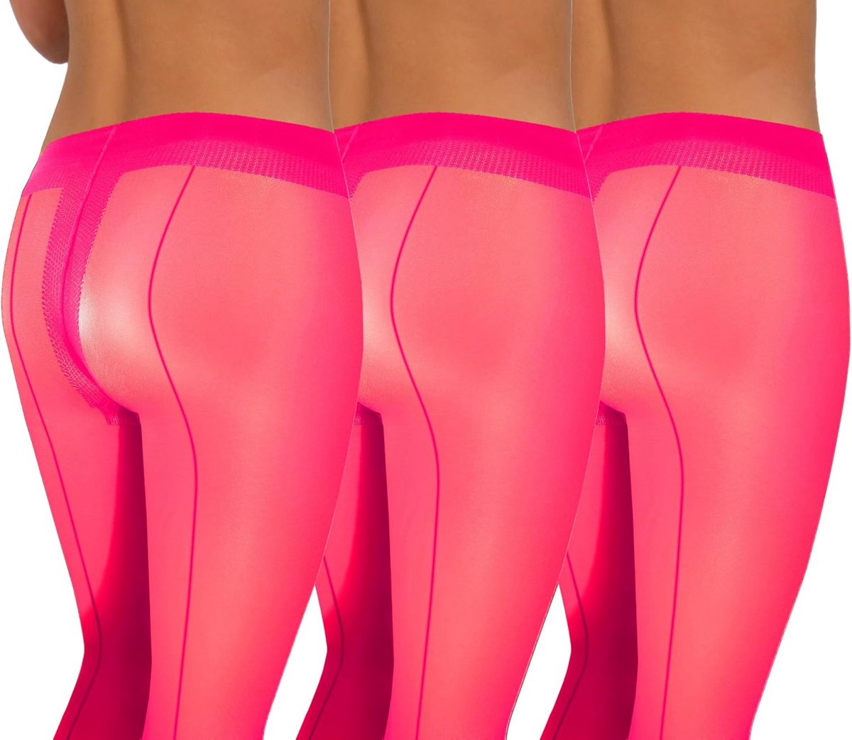 Transparante Panty's met Patroon voor Dames 20 Denier - Set van 1 of 3