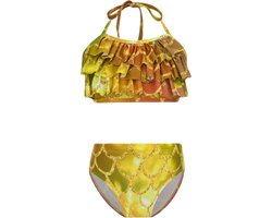Meisjes Zeemeermin Bikini Tweedelig Badpak Schubbpatroon Kinderen Zomerkleding