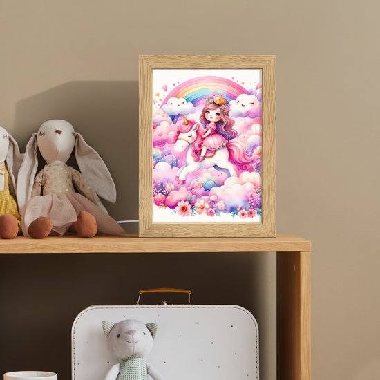 Lichtbak met kabel 15 x 20 cm Paard - Dieren - Zwart - Luxe - Modern van Merkloos — afbeelding 3