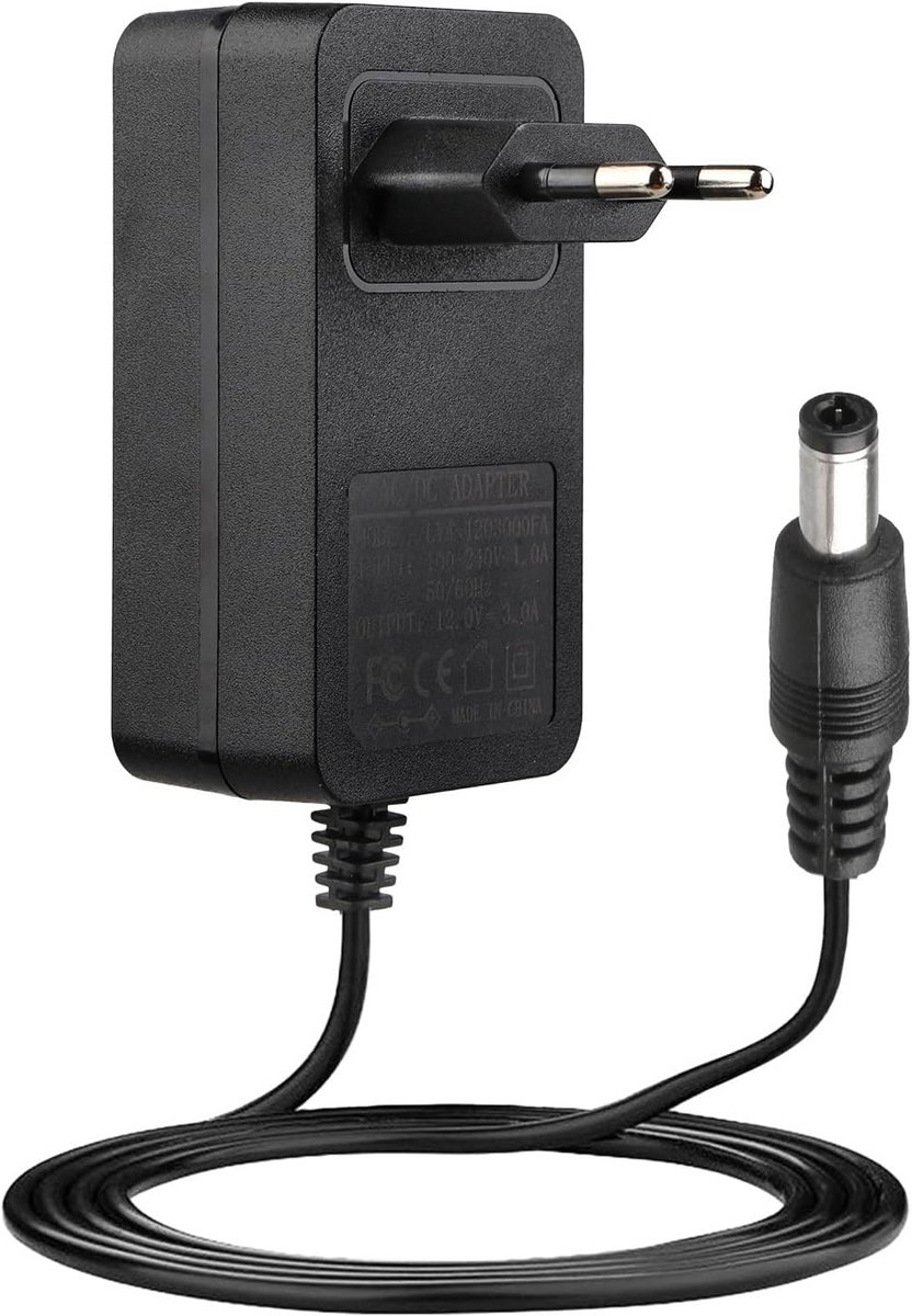 Universele 12V 3A 36W Lichtnetadapter voor Camerabewaking, LEDstrips, Router en Monitor
