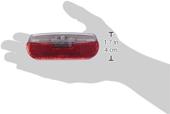 LED Achterlicht voor Fietsen - StVZO Goedkeuring, Batterij Aangedreven, Montage op Bagagedrager — afbeelding 5