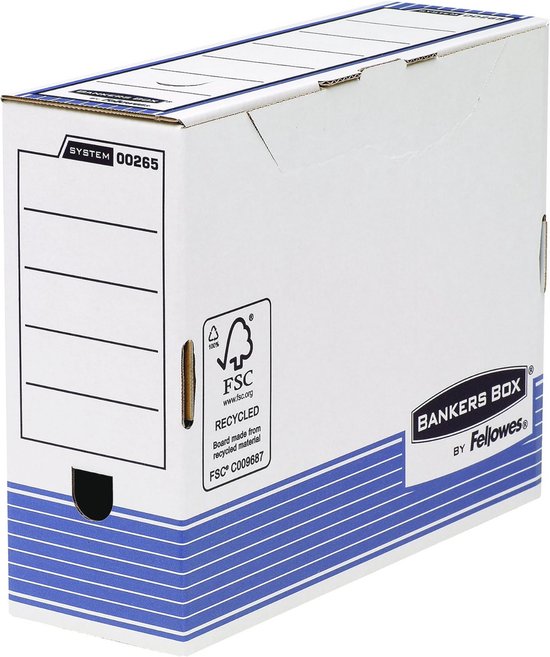 Bankers Box System Standard-Archivbox (Fastfold System) 10 Stück grau