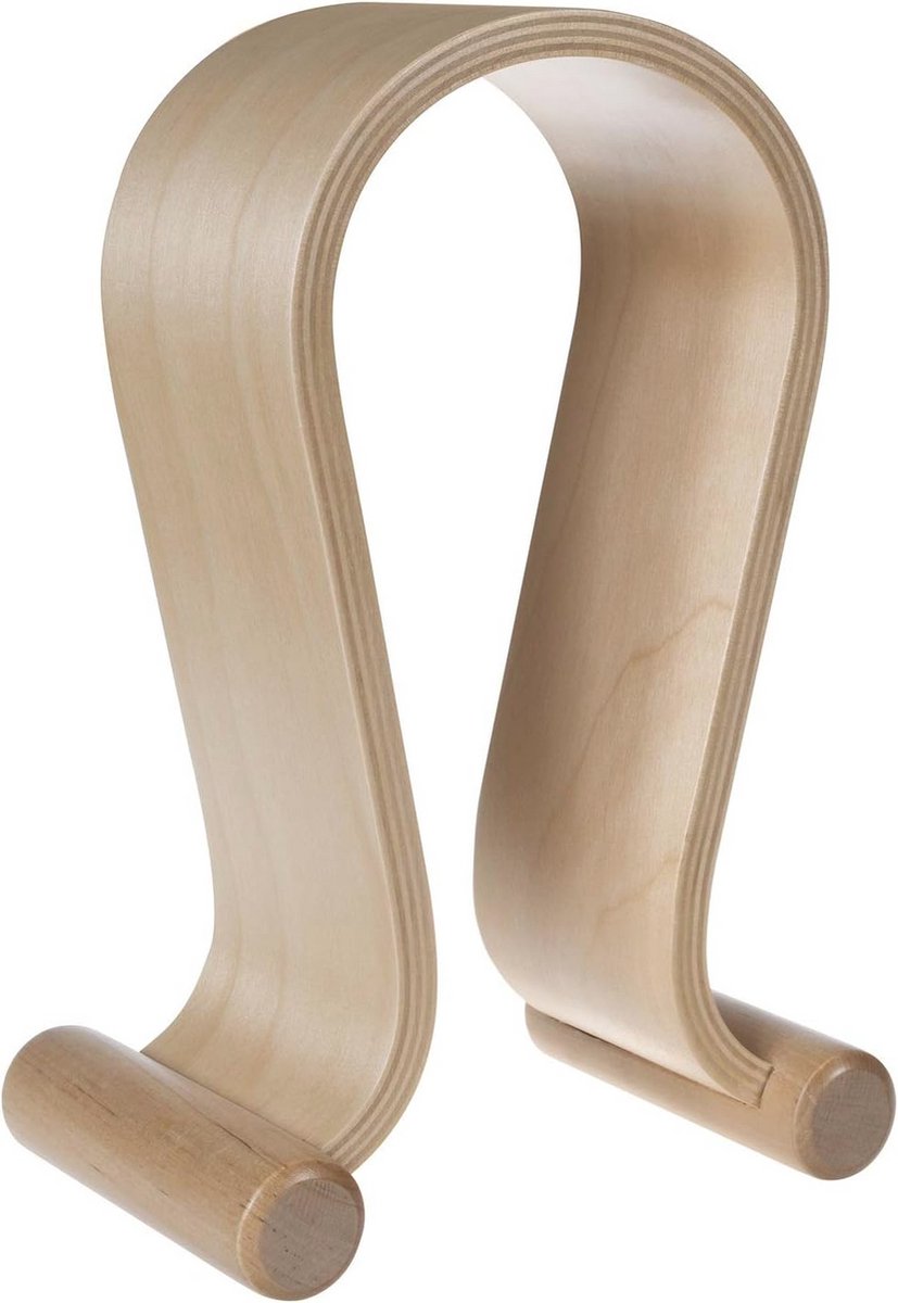 Universele houten hoofdtelefoonhouder voor over-ear hoofdtelefoons