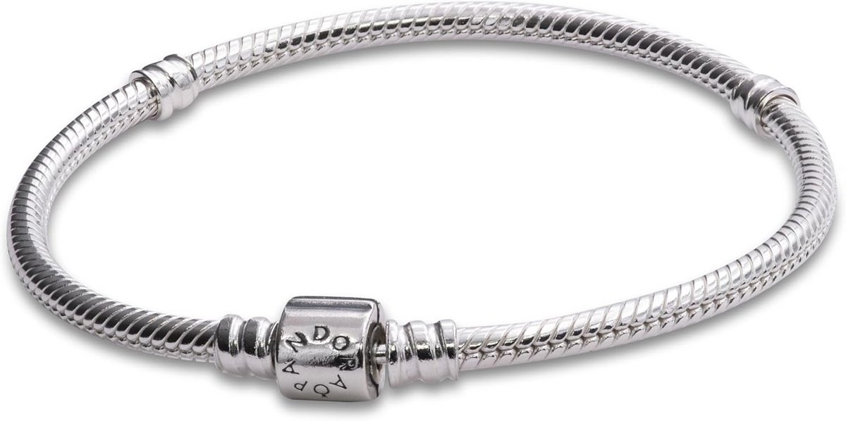 Sterling Zilveren Slangenketting Armband met Schroefsluiting