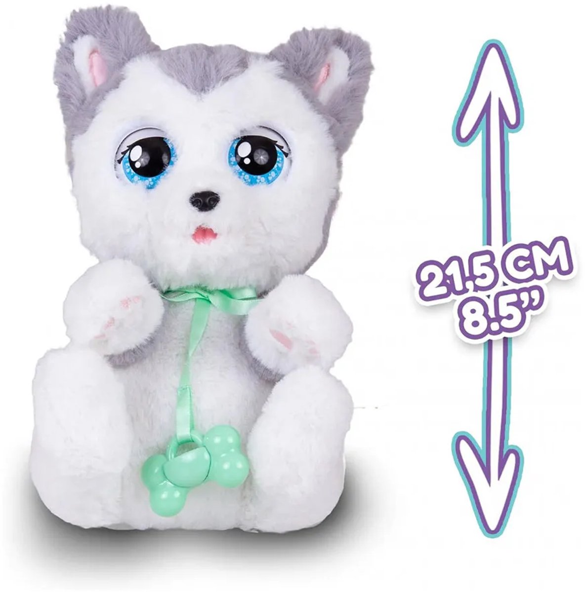 Baby Paws hondje Husky - Interactieve pluchen knuffel — afbeelding 3
