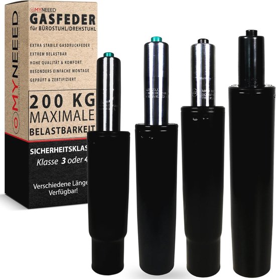 Vérin à gaz pour chaise de bureau avec capacité de charge de 200 kg et — free download