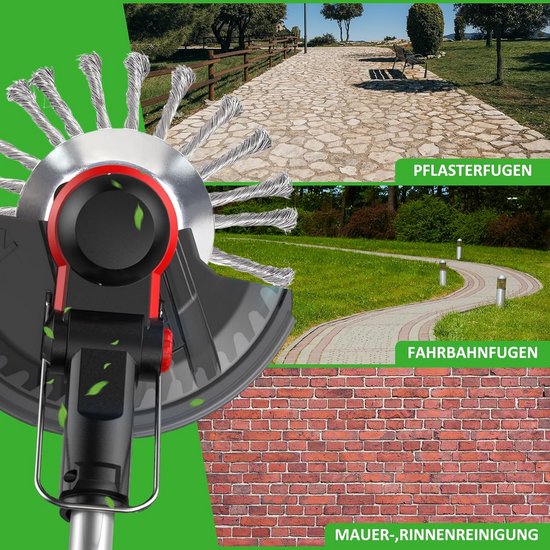 2 Stuks Onkruidborstel Set voor Bosmaaier - 25.4mm Schroefdraad - Sterke Staalborstel voor Verzegelen en Reinigen — afbeelding 4