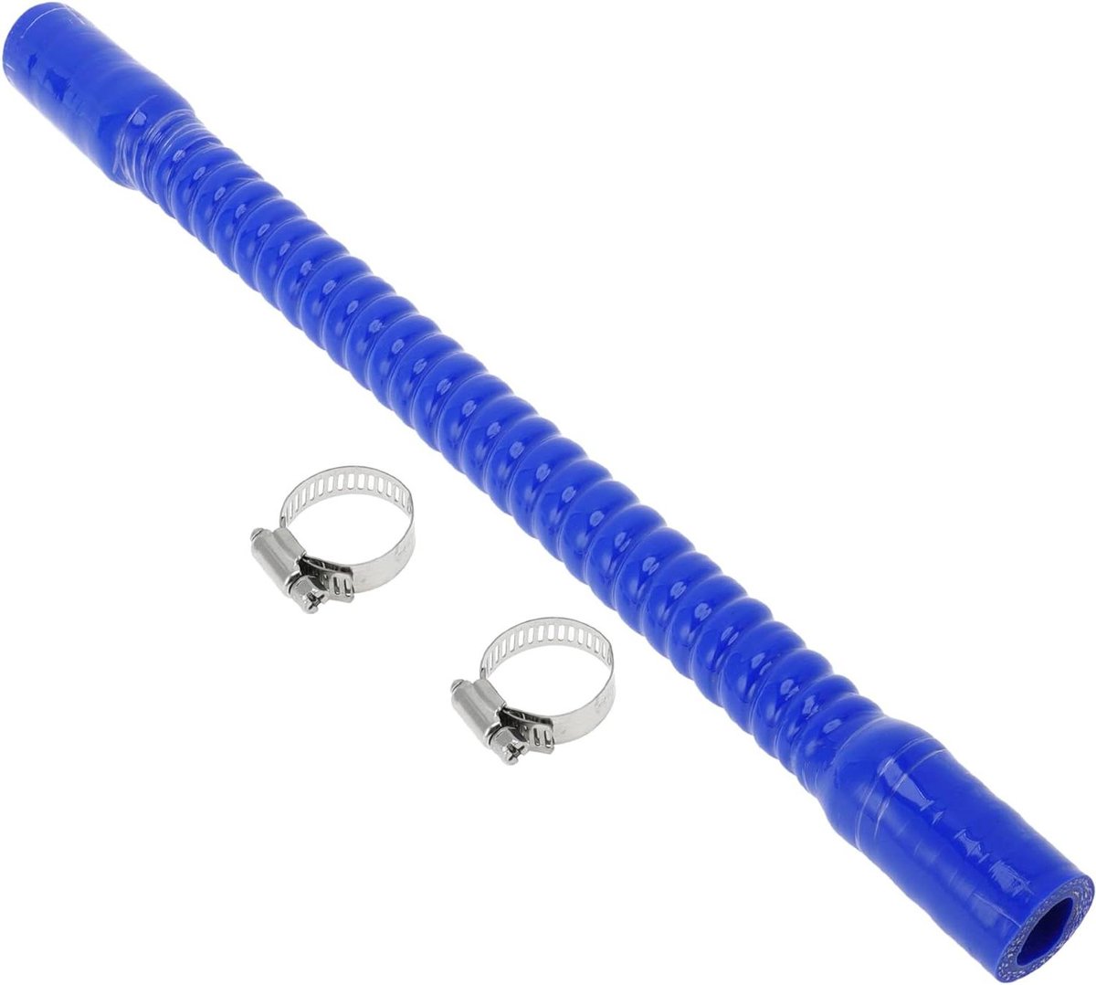 Allecta - Autosiliconenslang 18 mm ID, 400 mm lang, blauw - inclusief klemmen - universeel gebruik - koelmiddelslang