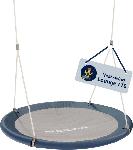 Nestschommel Buiten – 300 Kg, 100 Cm, 900D Textileen, Verstelbare Touwen 100-180 Cm – Voor Kinderen En Volwassenen