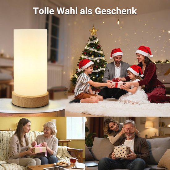 Nachtlampje Dimmable Touch - Tafellamp met 3 Helderheidsniveaus voor Minimalistisch Interieur — afbeelding 5