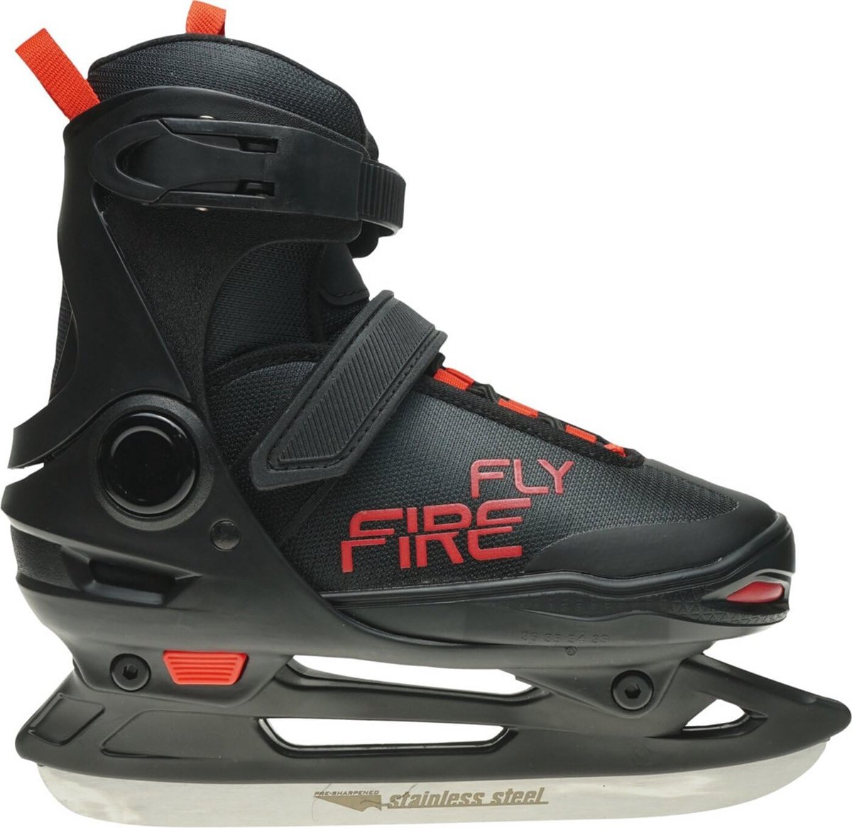 Comfortabele Softboot Skates Zwart Rood - Stevige Pasvorm