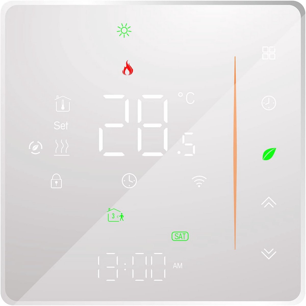 Slimme WiFi Thermostaat met Touchbediening en Weekprogramma