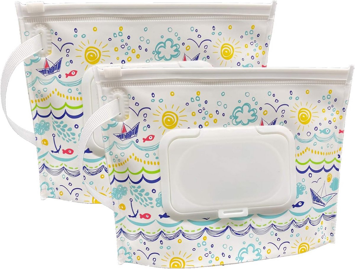 Draagbare Navulbare Babydoekjes Dispenser - Compacte Natte Doekjes Houder voor Onderweg