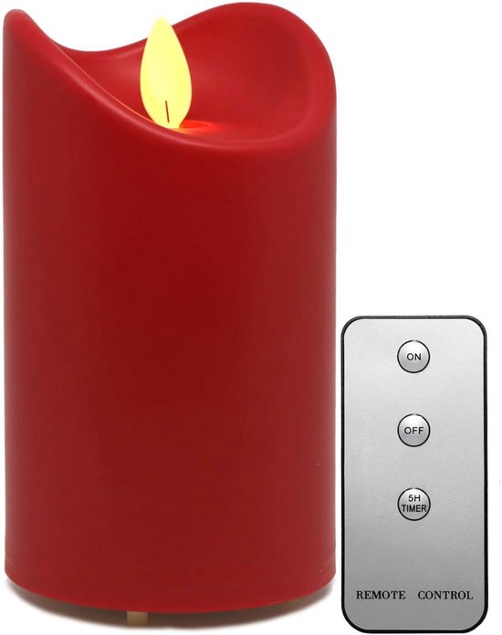 Bougies LED Sans Flamme - Effet Vacillant Réaliste, Piles Incluses, Pour Décoration Maison, Noël, Chambre (lot De 1)