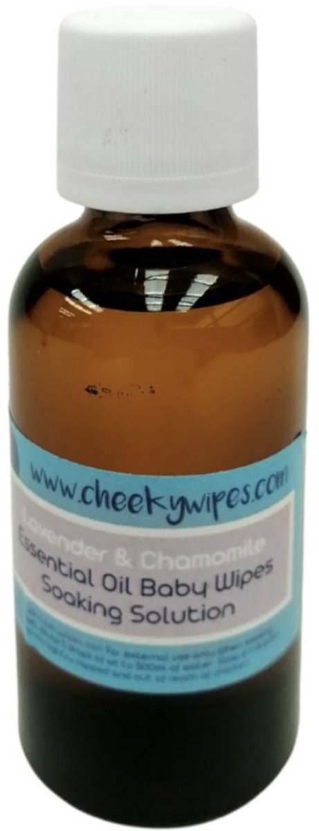 Cheeky Wipes - Lavender - Chamomile Etherische Oil - Premium Aromatherapie Olie Voor Wasbare Babydoekjes - 100 ml