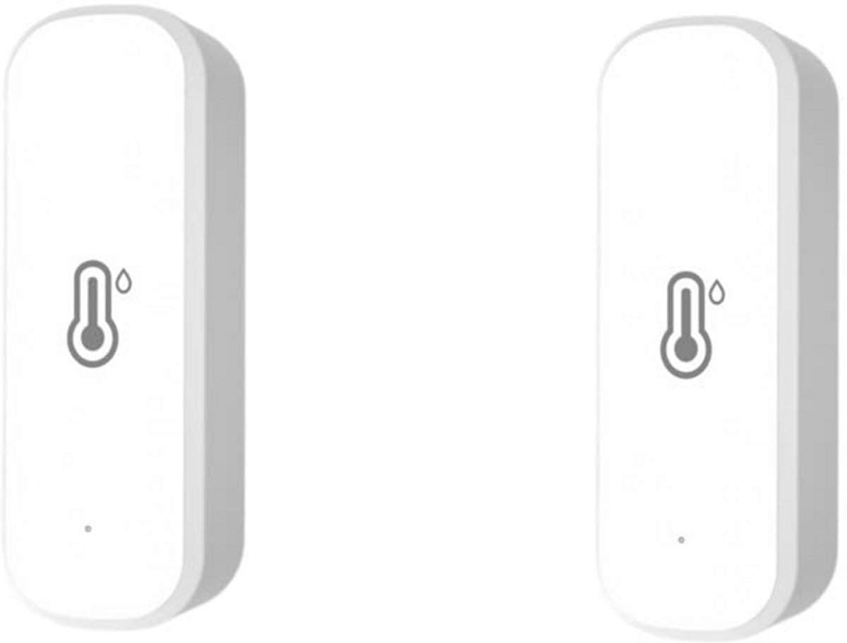 Draadloze Temperatuur en Vochtigheidssensor - Hygrometer voor Thuis - 2 Stuks