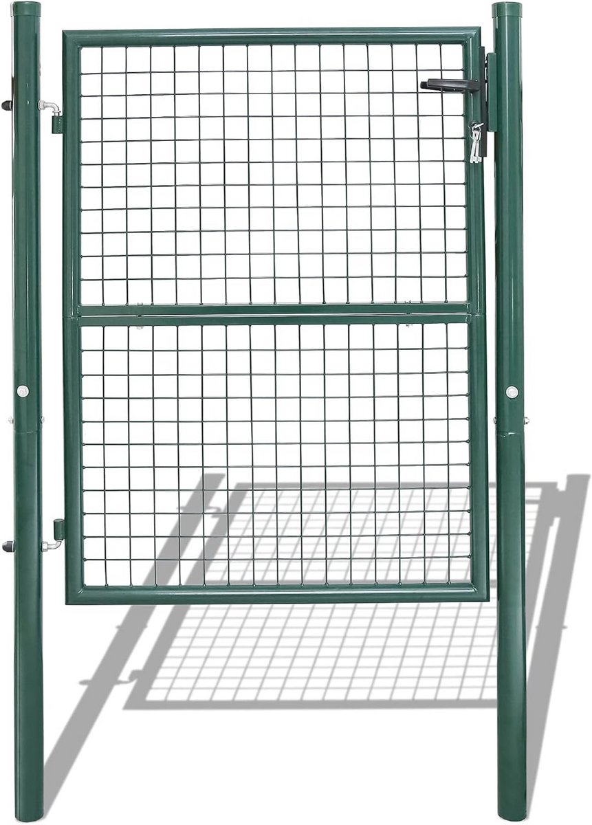 Duurzame Tuinpoort 125 x 100 cm - Robuuste Tuindeur met Slot en Sleutels - Perfect voor Tu