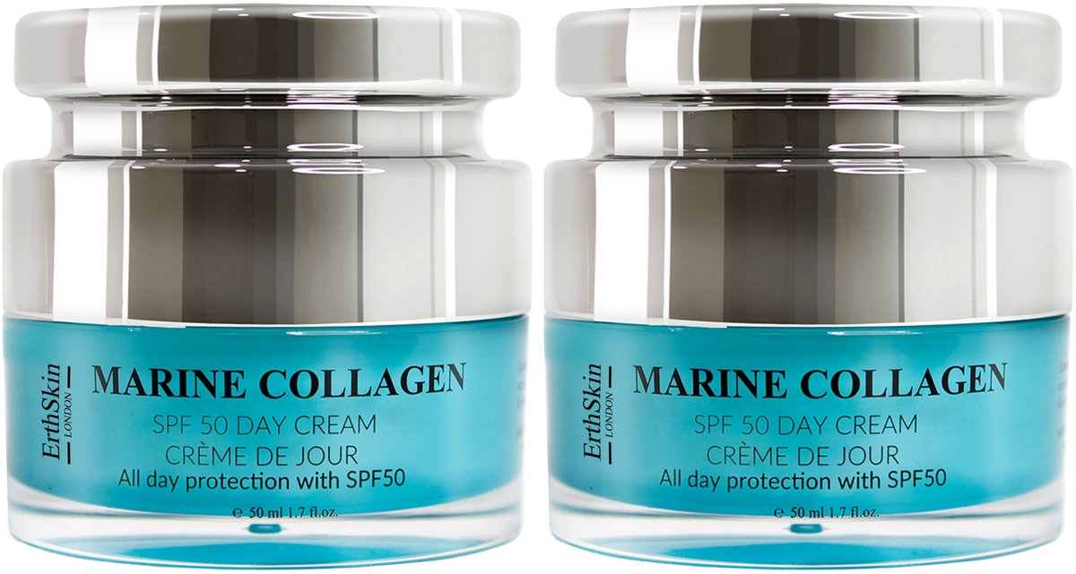 ErthSkin London Marine Collagen SPF50 dagcrèmeset