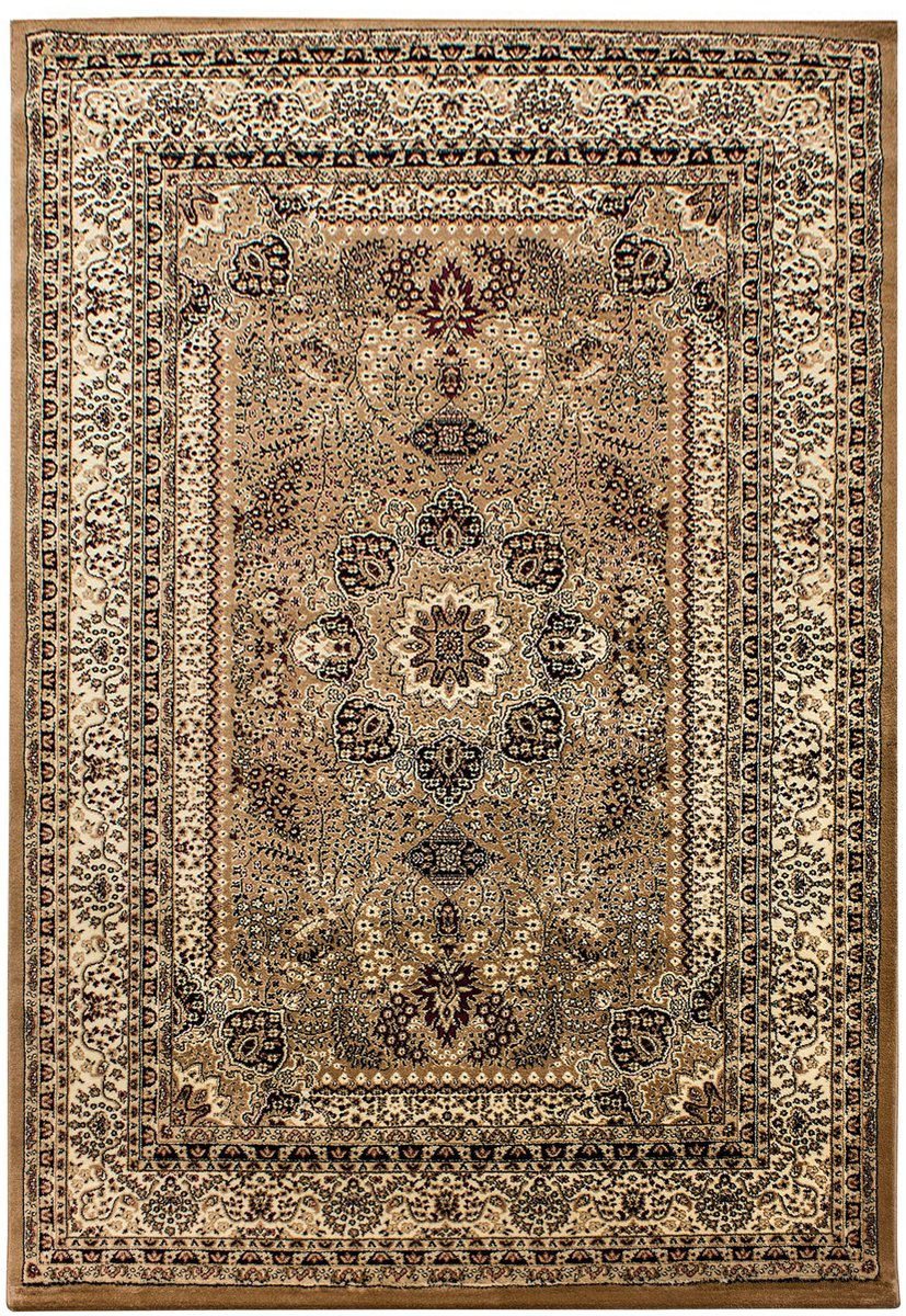 Marrakesh – Klassiek Vloerkleed – Beige – Laagpolig & Oosters Design – 160x230 cm