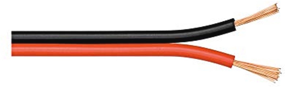 Luidsprekerkabel 2 x 1,5 mm² CCA - 10 meter audiokabel voor subwoofer en luidspreker
