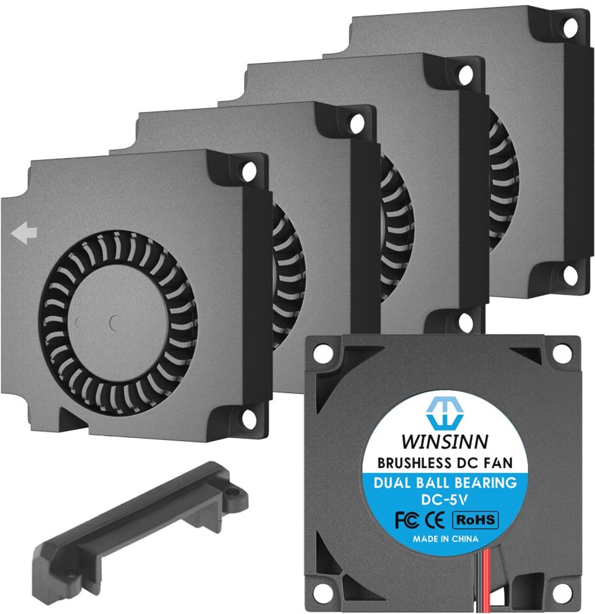 24V 40mm Turbine Turbo Ventilator voor 3D Printer - Dubbele Kogellager Koeling Pack van 5