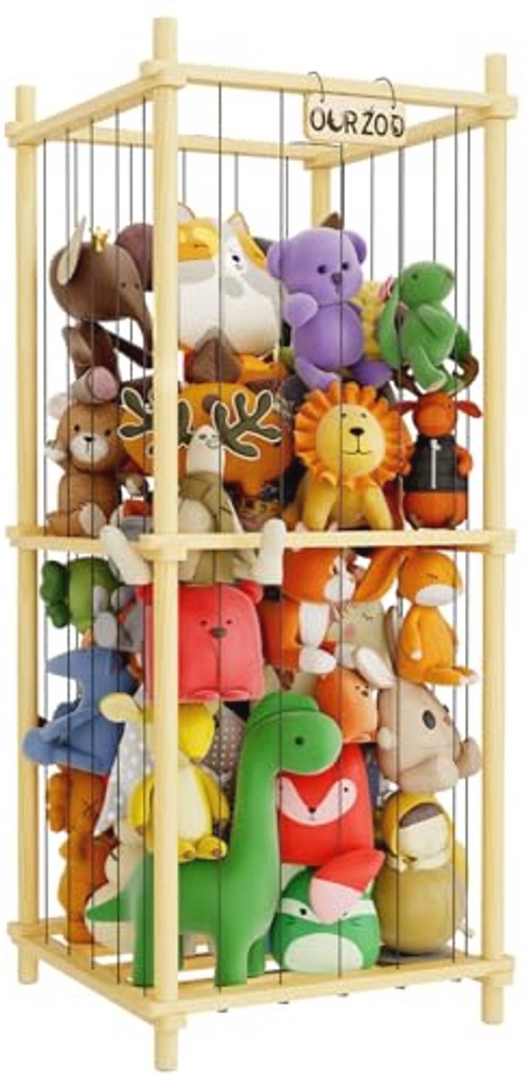 Grote Knuffeldier Opslag Pluche Speelgoedhouder - 120 CM Opbergmand voor Kinderen