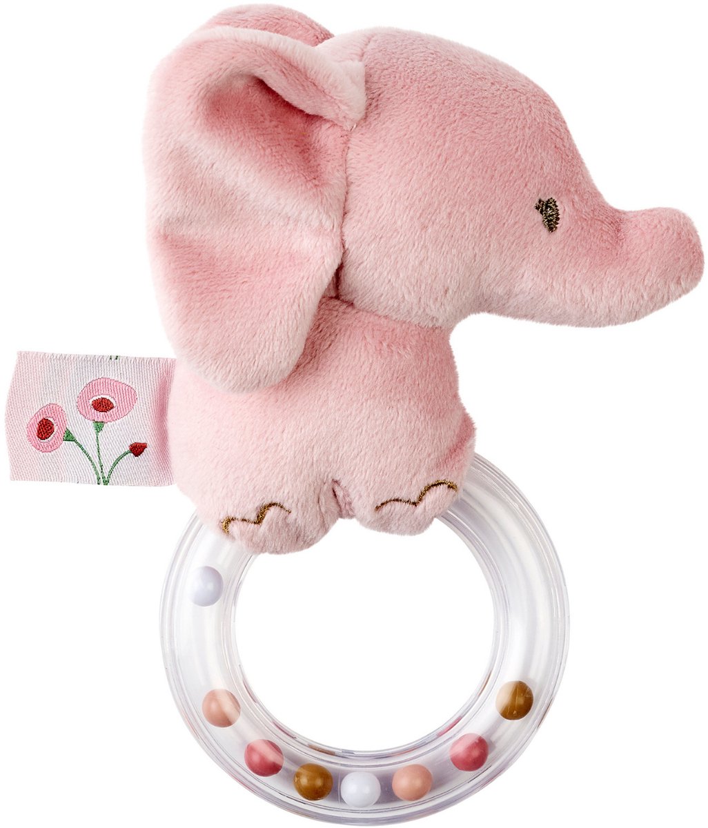 Nattou FanFan Rammelaar Baby Olifant - 15 cm - Bijtring Baby - Baby speelgoed