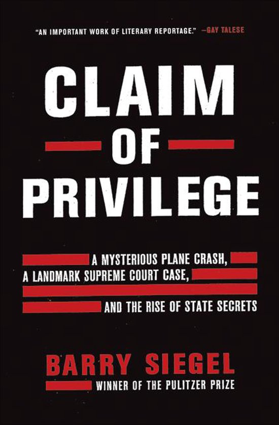 Claim of Privilege - cover