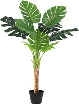 Florafy Plante artificielle Monstera | 120cm - Plantes artificielles pour intérieur - Sans entretien