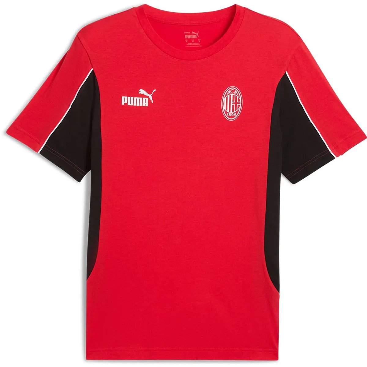 Puma Ac Milan Football Archive T-shirt Met Korte Mouwen Rood M Man,Vrouw
