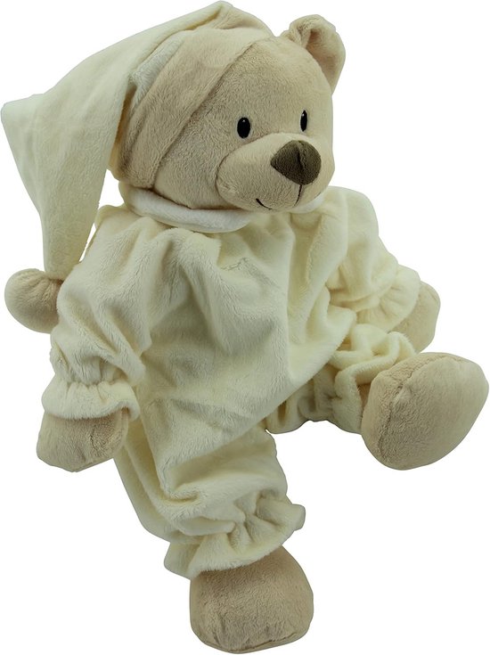 Zachte knuffelbeer 40 cm beige supersoft — afbeelding 3