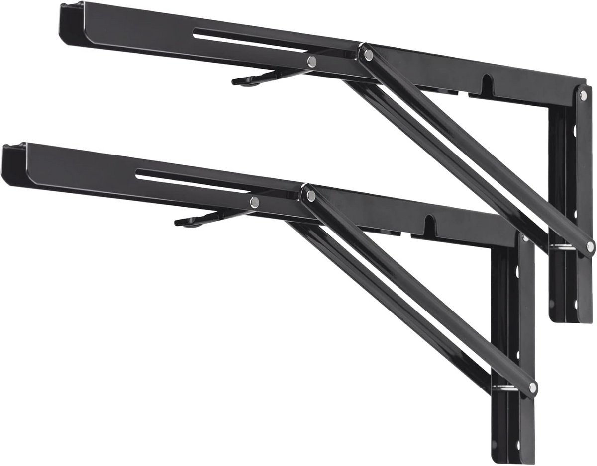 Vouwbeugels voor Planken - 18 Inch Zware Vouwbeugels voor DIY - Maximum Lading 150kg - 2 Stuks